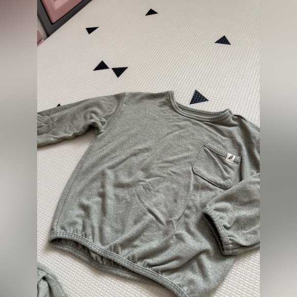 Easy Peasy|FREE w kids purchase,Baby gender neutral loungewear set in pastel•24M - Picture 6 of 10